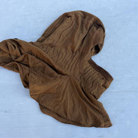 Cagoule navigant Mdle 'Chauffant' soie marron