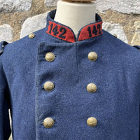 Capote de troupe d'infanterie, modèle 1877, en drap gris de fer bleuté