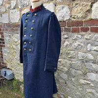 Capote de troupe d'infanterie, modèle 1877, en drap gris de fer bleuté