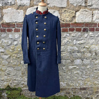 Capote de troupe d'infanterie, modèle 1877, en drap gris de fer bleuté