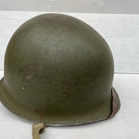 Casque américain USM1 à pontets fixes en cuir marron