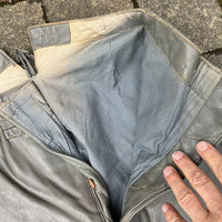 Veste et pantalon navigant cuir gris