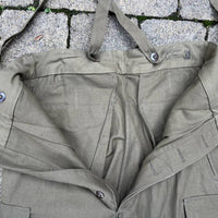Pantalon Parachutiste Mdle 1947 et bretelles toile verte