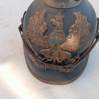 Casque À Pointe Pickelhaube Reserviste Badois Bavarois Original