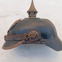 Casque À Pointe Pickelhaube Reserviste Badois Bavarois Original