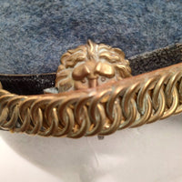 Casque militaire - shako d'officier français, régiment de hussards, fin du XIXe siècle.
