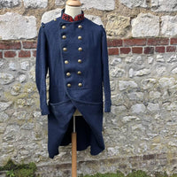 Capote de troupe d'infanterie, modèle 1877, en drap gris de fer bleuté