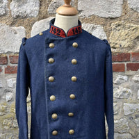 Capote de troupe d'infanterie, modèle 1877, en drap gris de fer bleuté