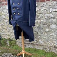 Capote de troupe d'infanterie, modèle 1877, en drap gris de fer bleuté