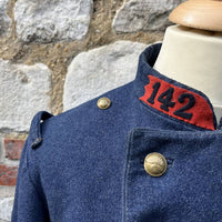 Capote de troupe d'infanterie, modèle 1877, en drap gris de fer bleuté
