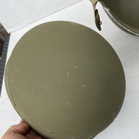 Casque américain USM1 à pontets fixes en cuir marron