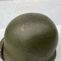 Casque américain USM1 à pontets fixes en cuir marron