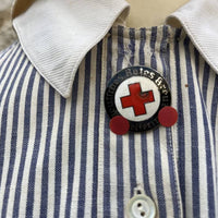 Tenue infirmière DRK - coiffe - robe - brassard