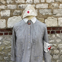 Tenue infirmière DRK - coiffe - robe - brassard