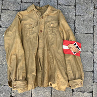 Chemise de la Jeunesse Hitlérienne avec brassard Bann 742 (Gebiet Baden)