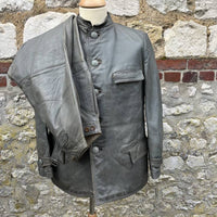 Veste et pantalon navigant cuir gris
