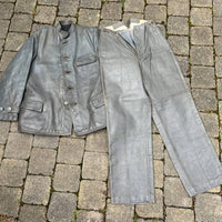 Veste et pantalon navigant cuir gris