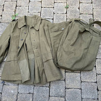 Veste et pantalon Salopette Mdle 1938 Toile kaki