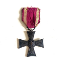 Ancienne Médaille Militaire Pologne croix des Braves 1920 ww1