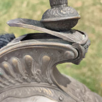 Ancien Casque Dragon , Cuirassier cimier Sortie De Grenier À Restaurer