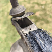 Ancien Casque Dragon , Cuirassier cimier Sortie De Grenier À Restaurer