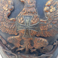 Casque À Pointe Pickelhaube Reserviste Badois Bavarois Original